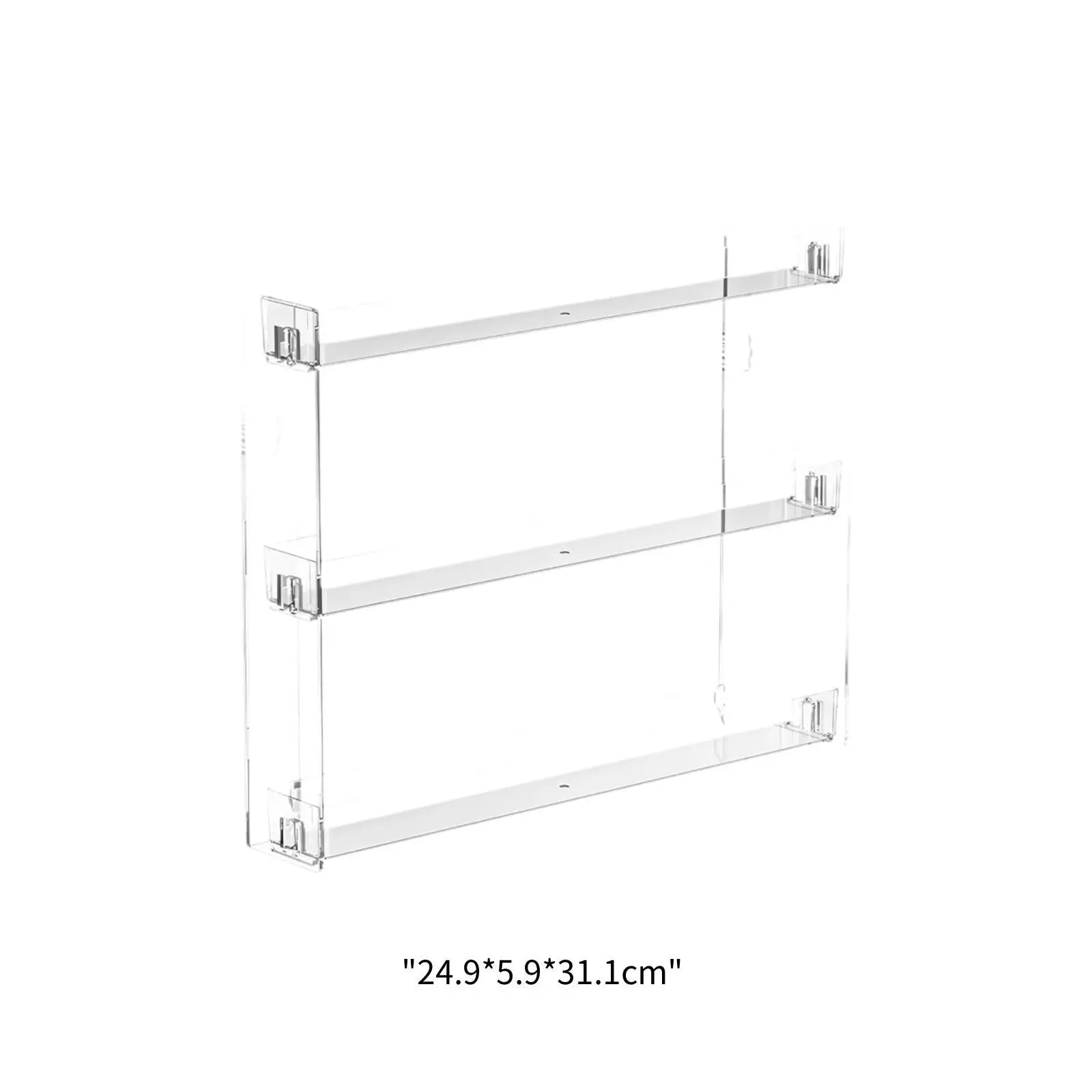 3 Layers Wall Mount Makeup Organizer for Eye Shadow Palettes Versatile