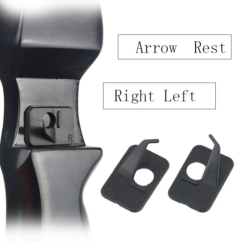 

50pcs Archery Arrow Rest Recurve Bow Plastic Arrow Rest Adhesive Back Right/Left Hand Bow Arrow Hunting Shooting Accessories