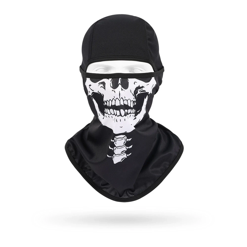 

Men's Skull Balaclava Helmet Liner Breathable Full Face Mask Wind Dustproof Caps Motorcycle Topeng Muka Rider Cycling Head Cover