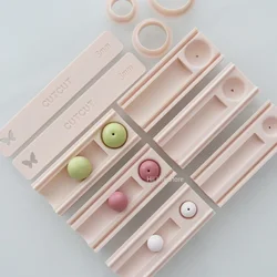 Polymer Clay Bead Rolling Ball Mold Clay Ball Punching Auxiliary Tool Clay Cutter for DIY Earrings Jewelry Pendant Decoration