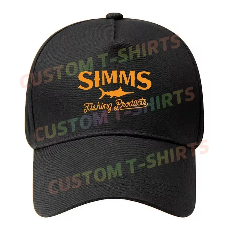 

Black Cap Simm Fishing Fis Classic Baseball Cap Snapback Caps Casquette Hats Fitted Casual Gorras Hip Hop Dad Hats Unisex