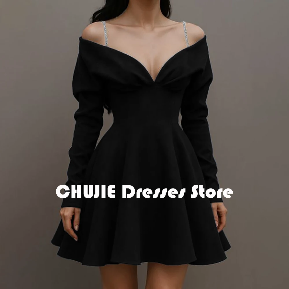 

Long Sleeves Velour Graduation Dress For Girls Mini Cocktail Party Dresses Homecoming Dresses Sequin Spaghetti Strap Customized