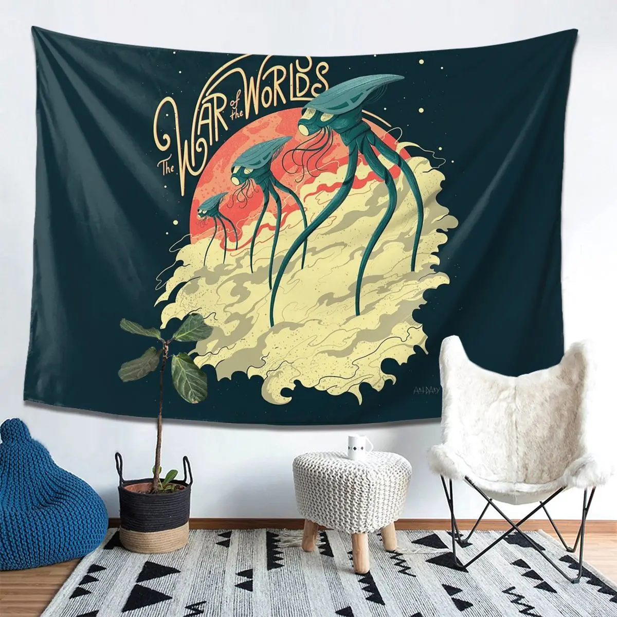 

Гобелен «Война мира», украшение, художественные эстетические гобелены для гостиной, спальни, дома, настенная ткань, настенная подвеска