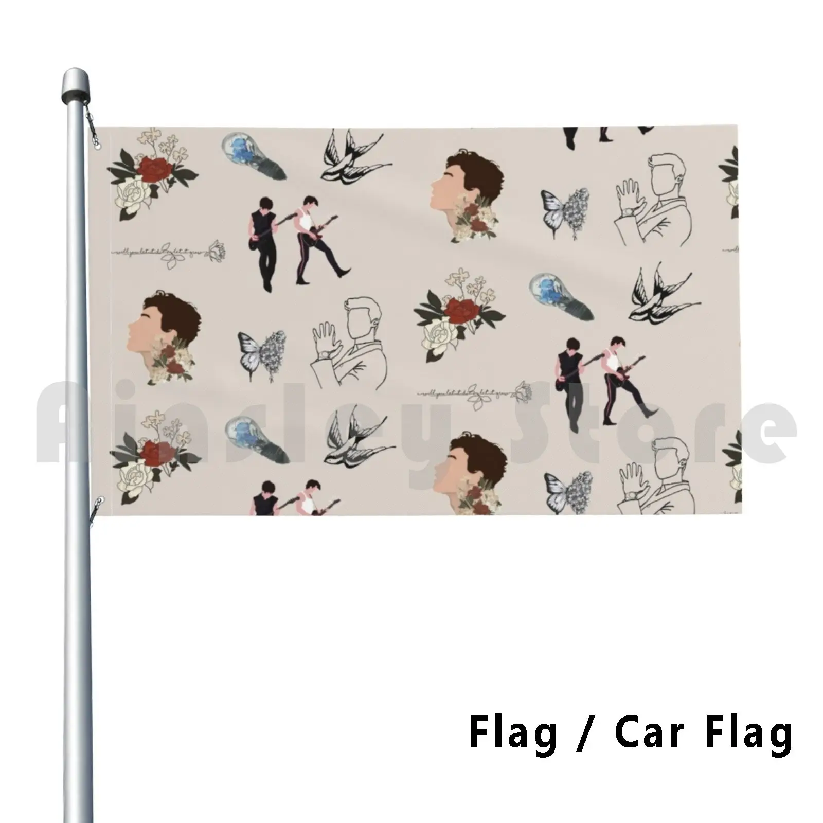 Shawn Mendes Pack Outdoor Decor Flag Car Flag Shawnmendes Illuminate Shawntattoo Mendesarmy Inmyblood