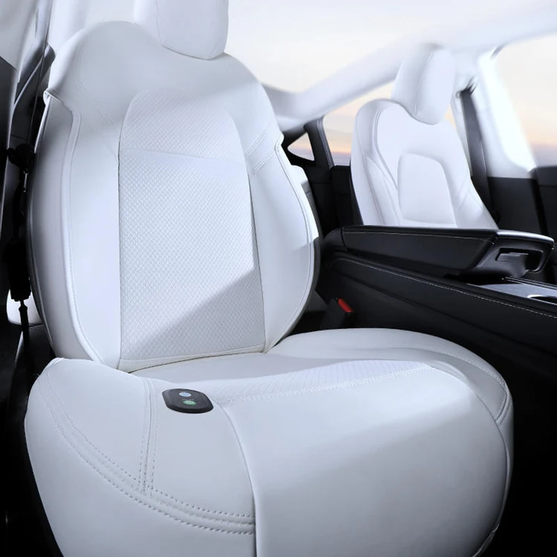 For New Tesla Model 3 Y Cushion Ventilation Seats Cover Summer Cool Breathable with Fan Ventilated Seat For Tesla Accessories