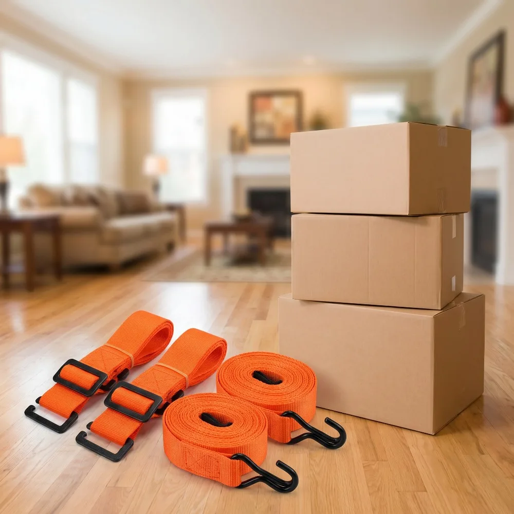 Heavy Duty 300kg Load Furniture Lifting Strap, Adjustable Shoulder Carry Belt for Heavy Goods Moving and Transport