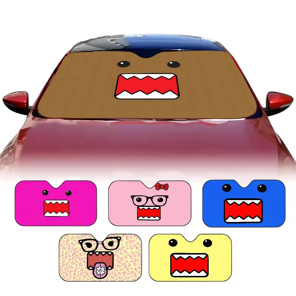 

Автомобильный солнцезащитный козырек с рисунком D-Domo K-Kun, солнцезащитный козырек на переднее окно для большинства седанов, внедорожников, блоки, максимальные ультрафиолетовые лучи, сохраняют ваш автомобиль, крутой