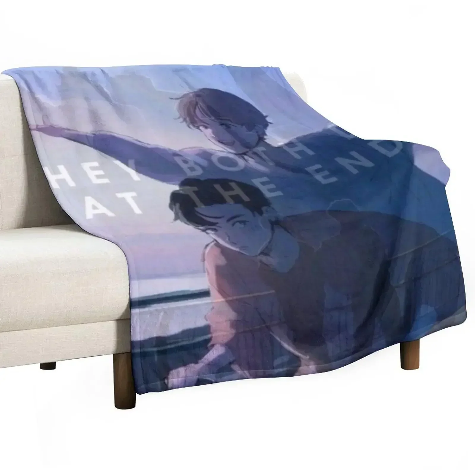 

They Both Die at the End Throw Blanket Warm Throw Blanket Gift for Anniversary
