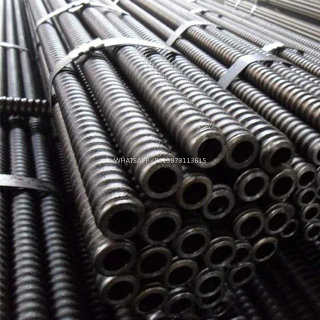 

R25 R32 R38 Полый анкерный стержень с полной резьбой, самосверлящий анкерный стержень для туннелей и подземной техники