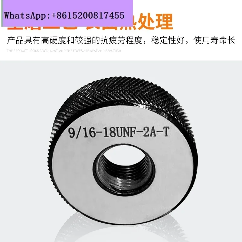 

American Thread Ring Gauge Pass Stop External Thread Gauge 2 inch 2-1/8 -8UN 1/4-16/20UN-2A