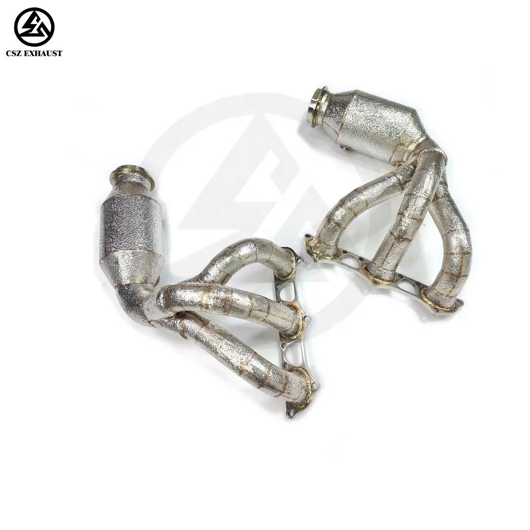 CSZ Sport Cat Headers For Porsche 911 991 991.1 991.2 GT3/GT3 RS Exhaust Manifold High Flow Catted Downpipes