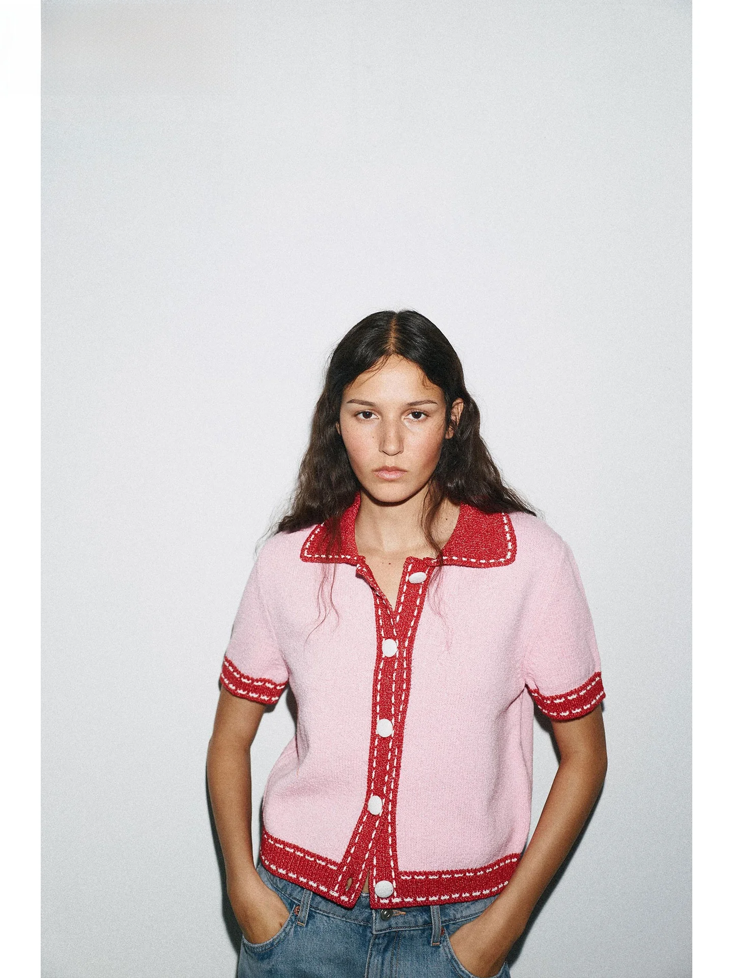 

ZAPRHA повседневный вязаный кардиган ort Sve, пальто с воротником, универсальная осенняя новинка, женская модная верхняя одежда, дизайн с открытой передней частью