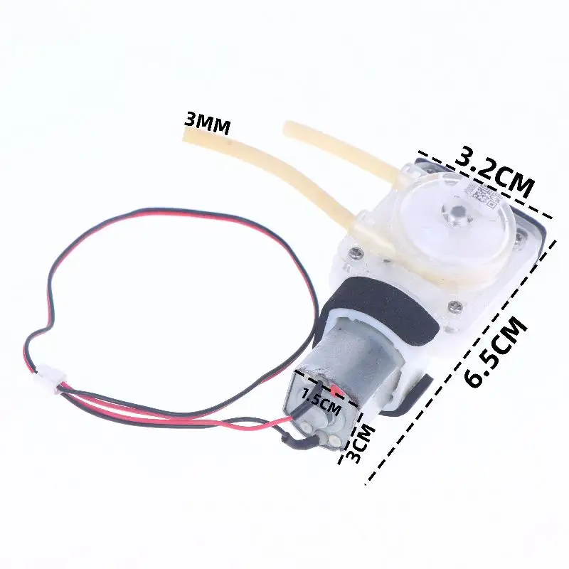 Pompe compacte personnelle, 1 pièce, Micro DC 3V 3.7V, auto-amorçante, pompe à eau péristaltique avec Direction de débit variable