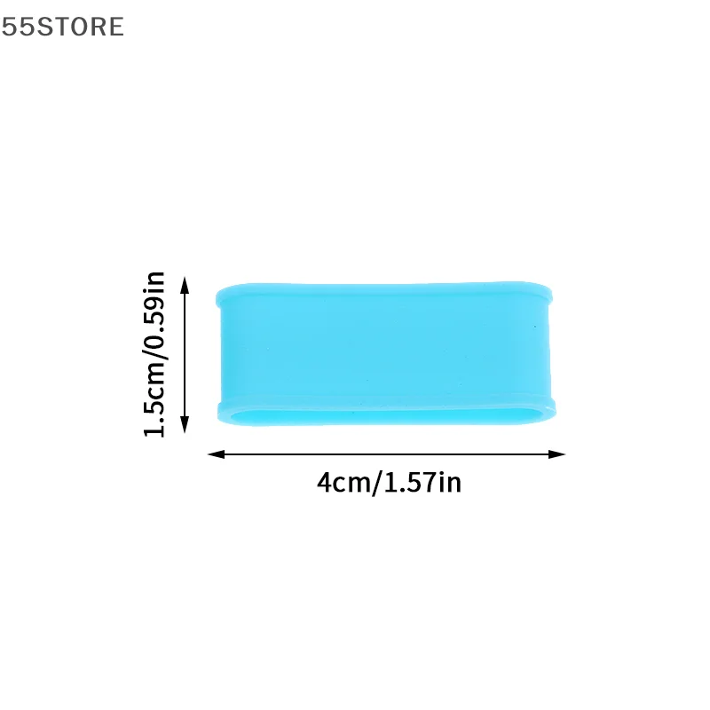 4 قطعة سيليكون امتصاص العرق الفرقة مضرب تنس قبضة حلقة مقبض إغلاق مرونة ثابتة لمط التنس الملحقات #6