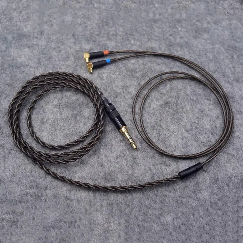 Кабель для наушников с посеребренным покрытием, 2,5 мм/3,5 мм, разъем 1,2 м, бескислородная медь, Hi-Fi кабель для наушников MMCX F7200 F4100 F3100 ER4SR ER4XR