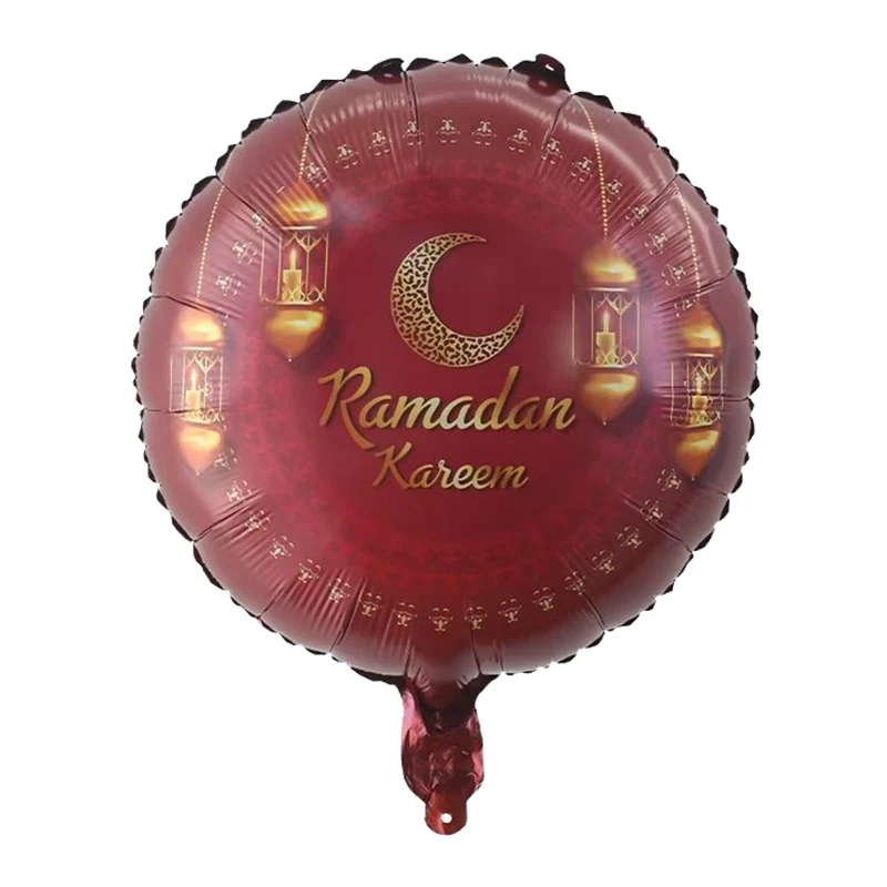 10Pcs 18 Inch Eid Ramadan Mubarak Foil Balloons Decoration Eid Mubarak Vector Islam Ramadan Kareem Helium Balloon Party Globos