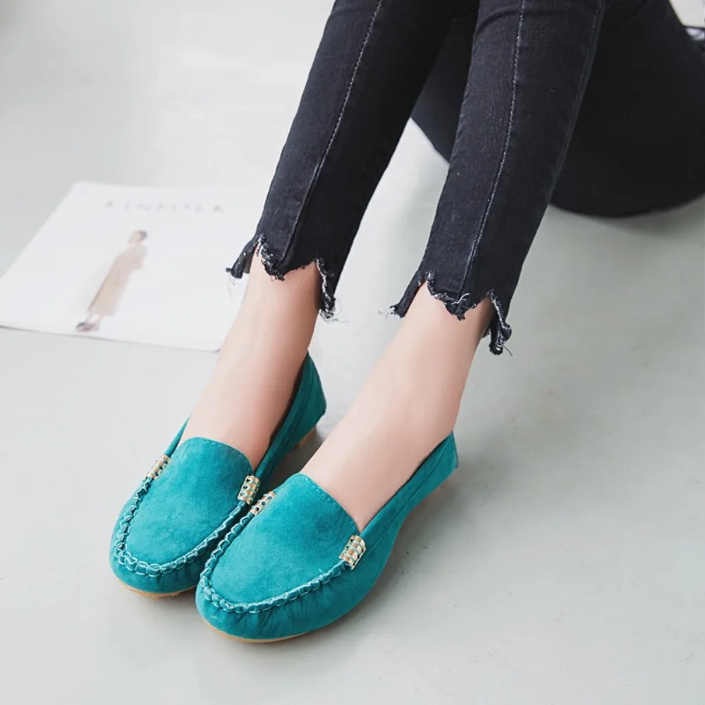 nowe buty damskie 2024 Wiosna Jesień Zapatos Mujer Kobiety Casual Flat Shoes Slips Round Toe Denim Flat Loafer Plus Size Jeans Shoes