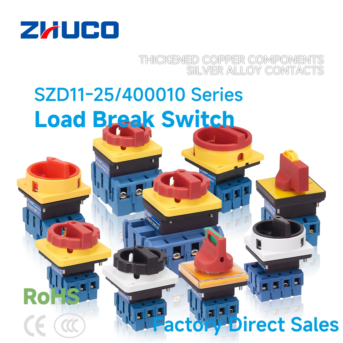 SZD11-25/4P Interchangeable with YMD11, LW30, GLD11, JYD11, 3-Phase 4-Wire Load Disconnect Switch, Universal Changeover Switch