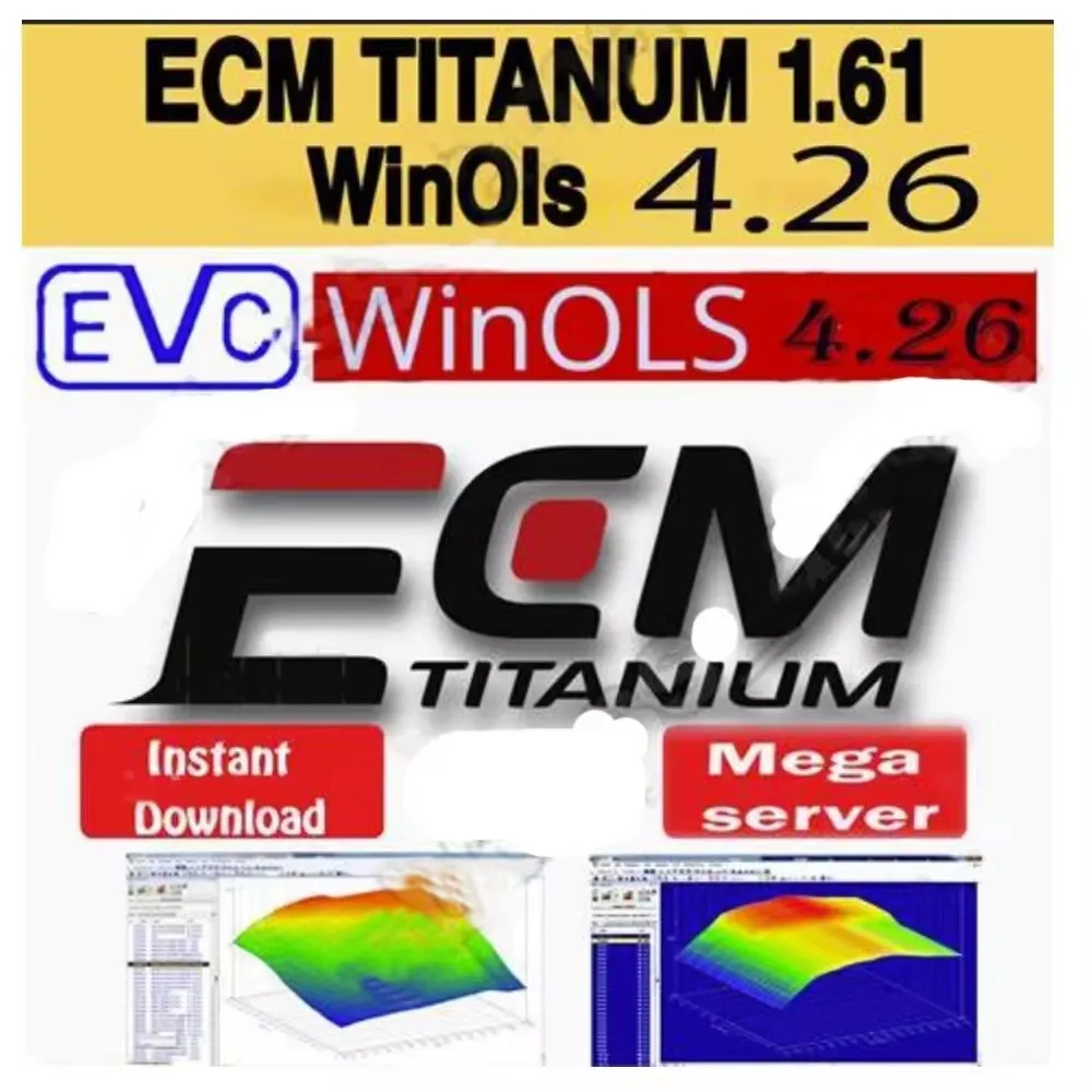 

Software ecm titanium V1.61 con controlador 26100, software de entrenamiento ECU + WinoLS 4.26, más funciones, Software de sinto