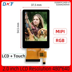 Módulo da exposição do toque, TFT, 2. tela de 0 Polegada LCD HD, 480*640, ST7701S, definição FT6336