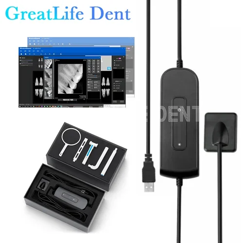 Imagen 1 del producto México RU EU ES SA IT en Stock Sensor Dental Sensor de rayos X cámara Intra Oral sistema Intraoral Dental imagen HDR Sensor