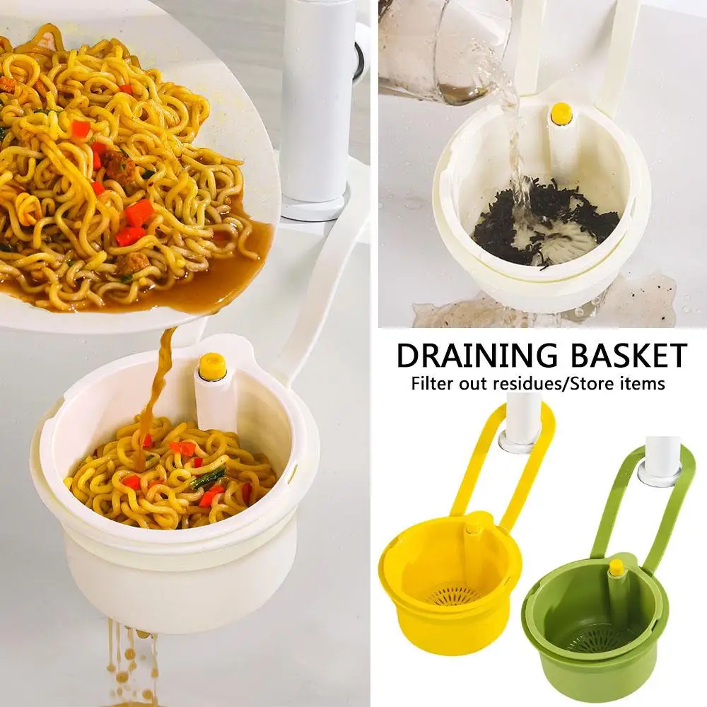 

Kitchen Sink Strainer Kitchen Accessories Drain Basket With Handle Creative Convenient Kitchen Sink Drain Food Slag Strainer