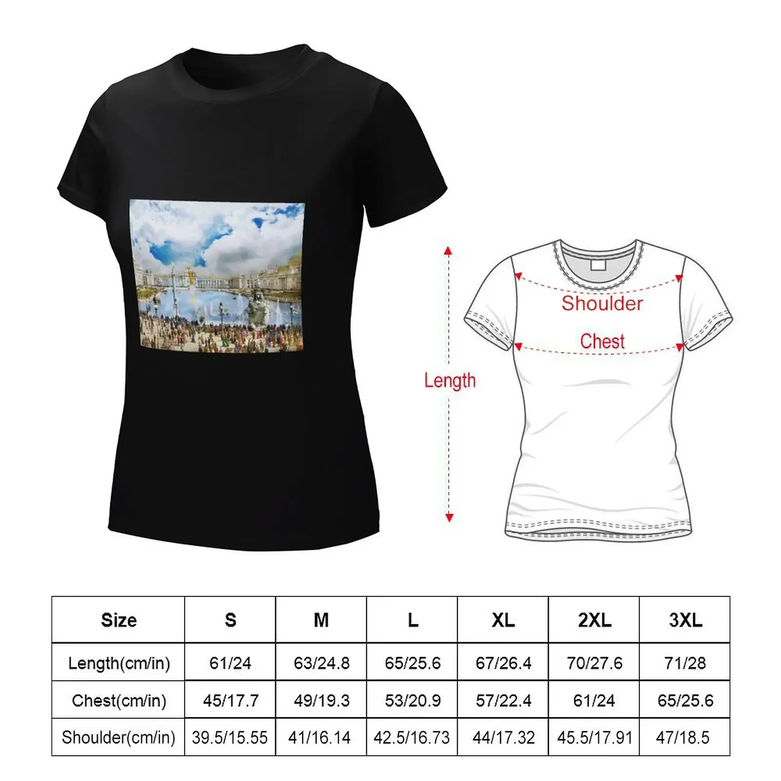 City - Chicago, IL - Fair - The court of honor 1893 T-Shirt summer clothes new edition Women's tops