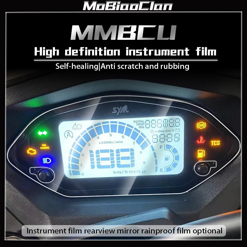 

For SYM MMBCU150 mmbcu 150 Motorcycle Scratch Cluster Screen Dashboard Protection Instrument Film Transparent Protective Film