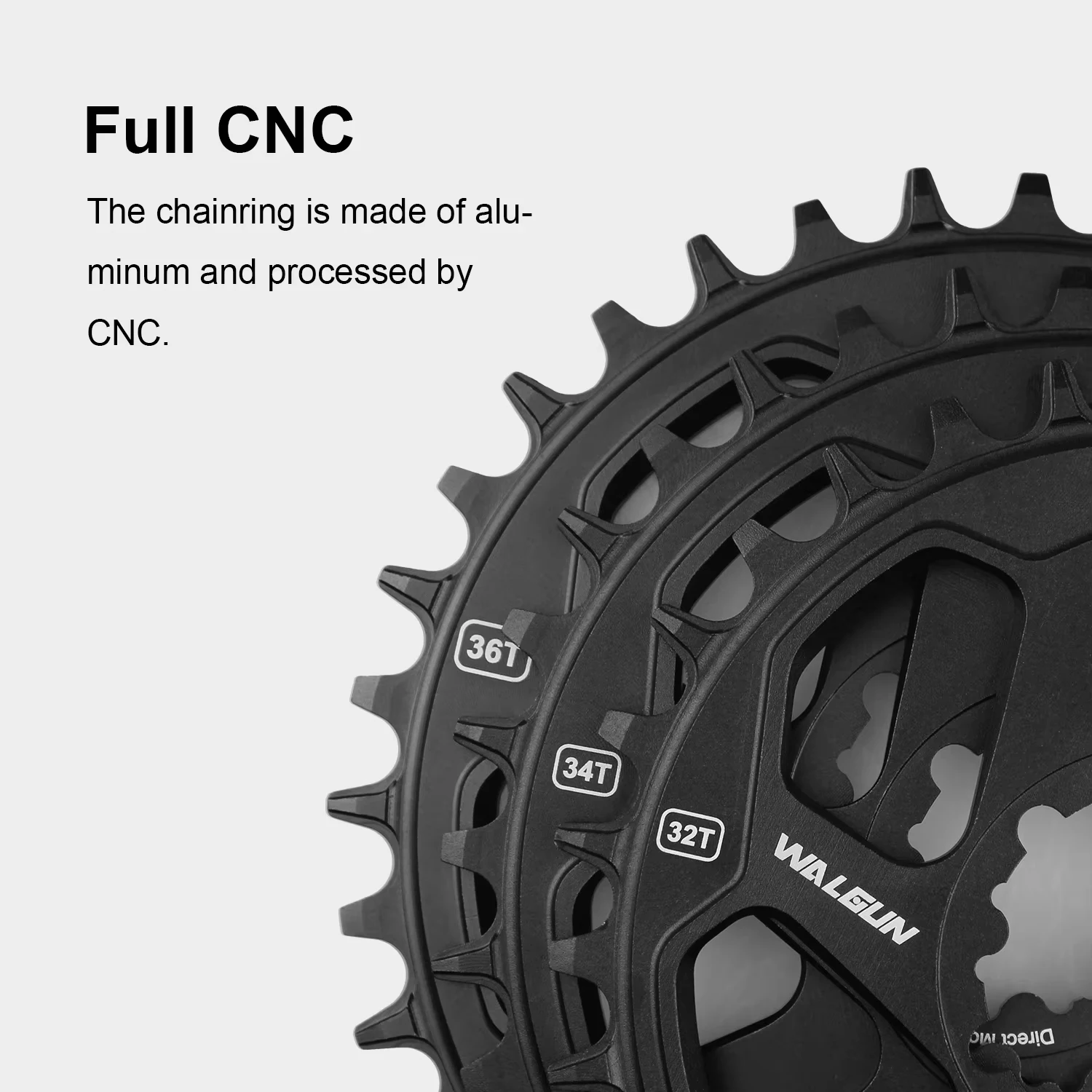 Walgun 1x11 12 Speed MTB Mountain Bicycle Crank Arm with Offset Chainring Crank replacement parts for urban mountain bicycles