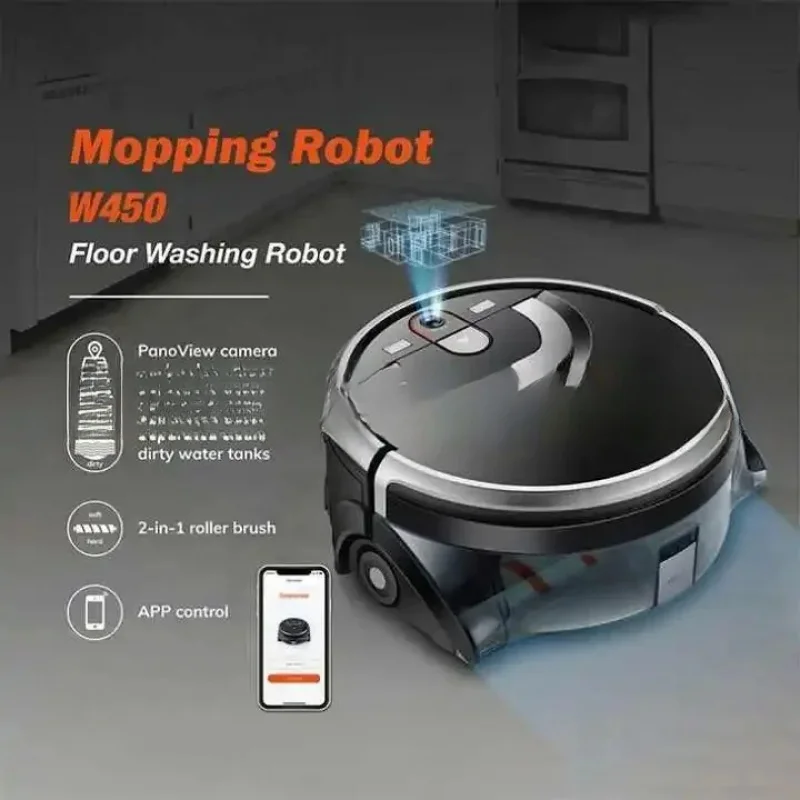 W450 Automatic Mopping Robot House Cleaning With Camera Navigation