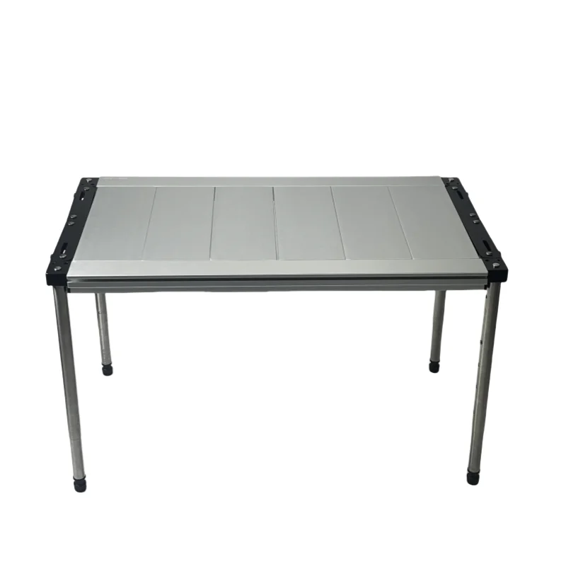 IGT 3/4 Unit Camping igt Table Folding Frame Aluminium Alloy Table Pair With 4 PCS Five Gear Adjustable IGT Stainless Steel Legs