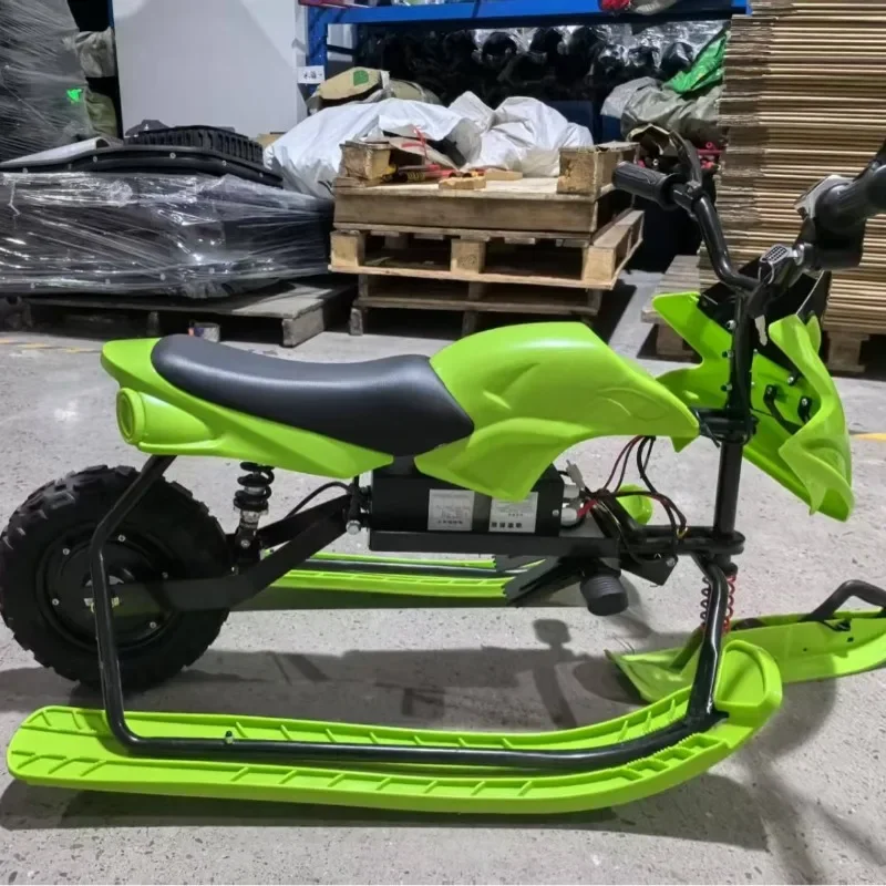 New Electric Motorcycle Snowmobile Snowboard Double Climbing Plough