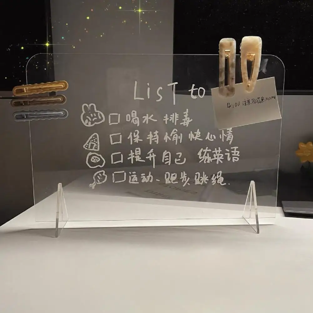 Widely Use  High Quality Message Memo Sticky Notes Transparent Board Reliable Note Pad Nice-looking   for Home