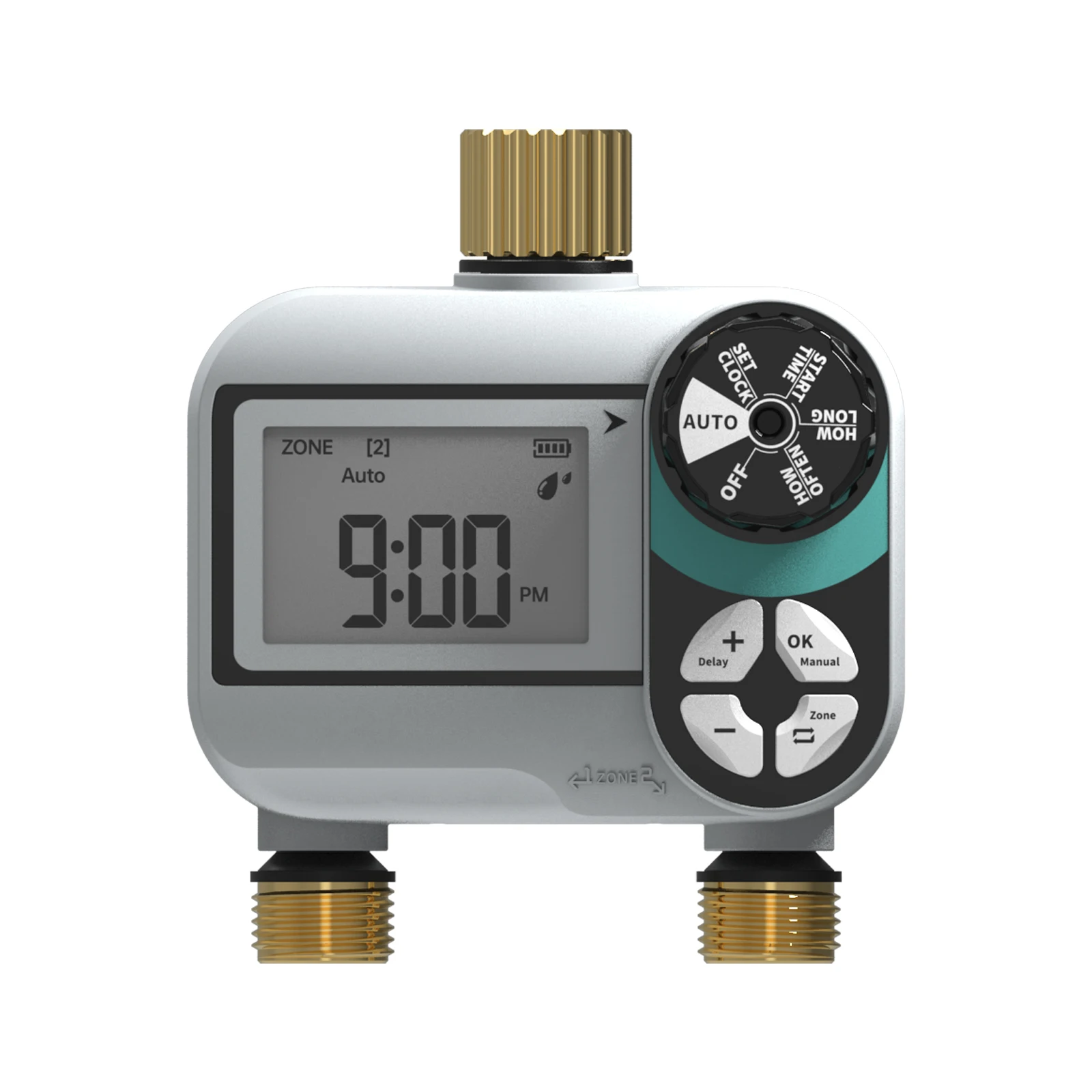 Water Timer Automatic Garden Irrigation Controller Brass Connector Hose