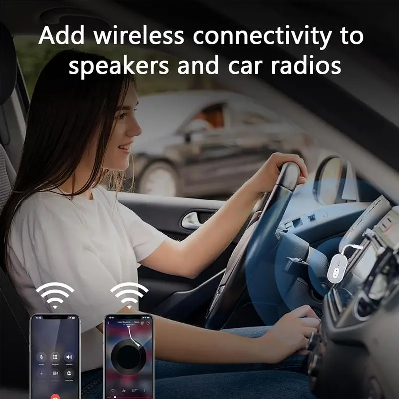 DT51 Bluetooth 5.3 Audio Adapter 2 in 1 Bluetooth Transmitter Receiver for Airplane TV PC Gym Switch Car Home Stereo aptX LL