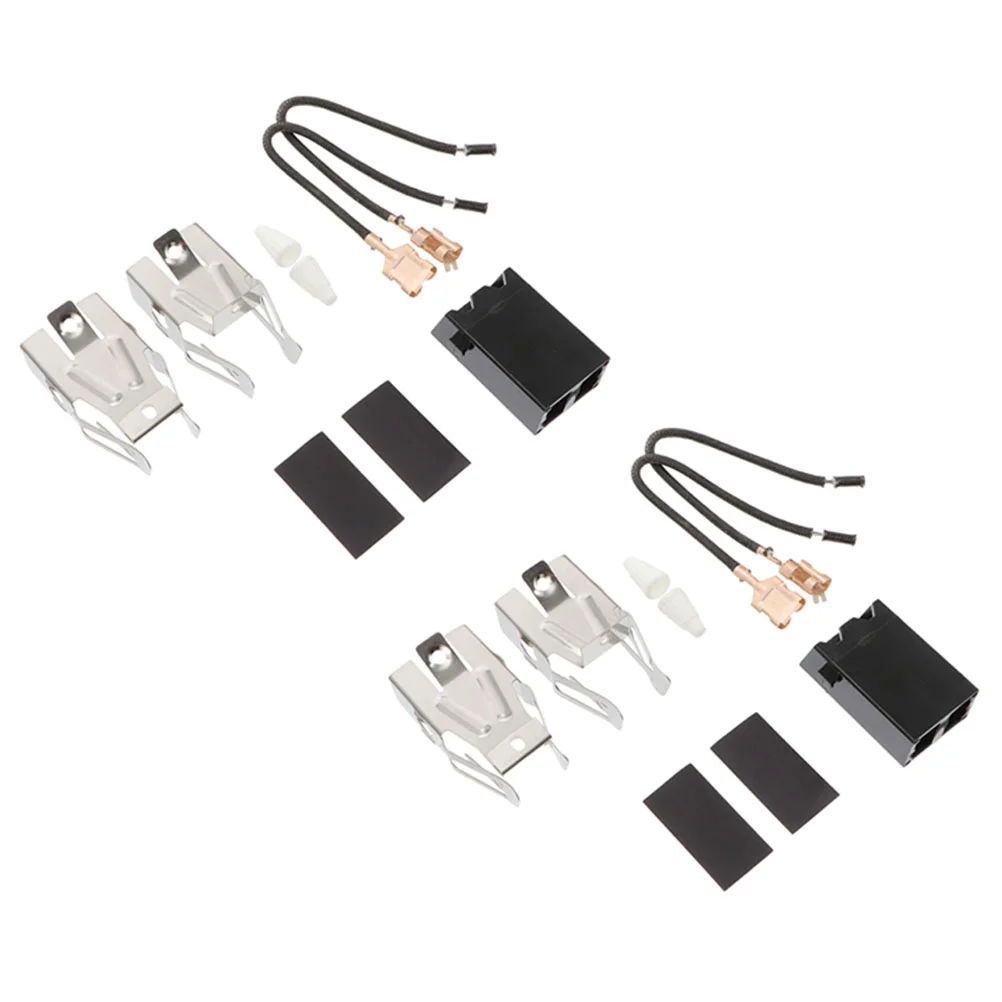 4 Sets Oven Connector Range Receptacle Kit Burner Plug Socket Stove Heating Elements Terminal Block Abs Parts