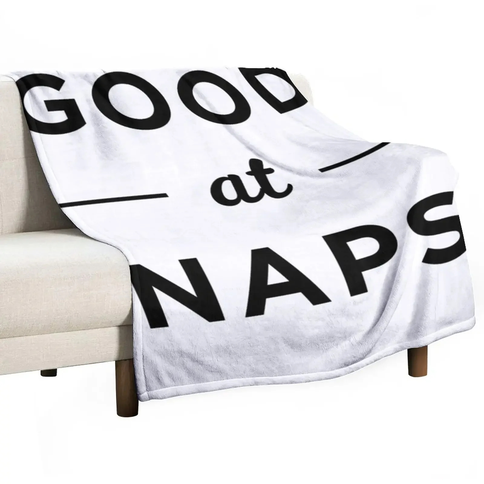 

good at naps Throw Blanket Soft Plaid blankets and throws Blankets