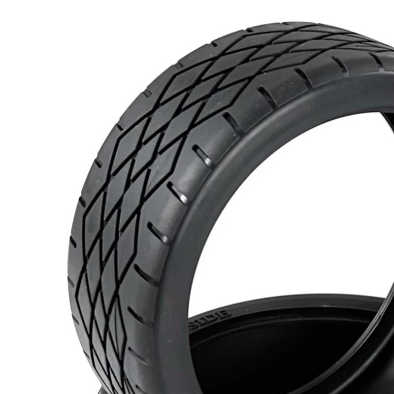 

T82C Hot Sale-4PCS Rubber Wheel Tyre Parts Tires Skin Set For 1/5 Scale Rovan F5 MCD XS-5 Rc Car Parts