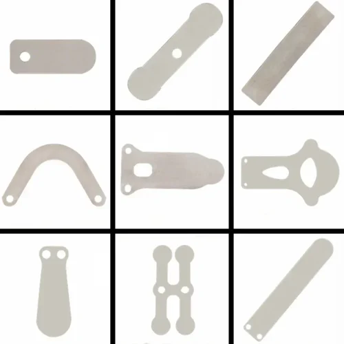 Imagen 1 del producto Juego de accesorios de placa de válvula de compresor de aire, máquina de pistón silenciosa sin aceite, placa de hierro, placa de válvula de placa de hierro de compresor de aire, 10 Uds.