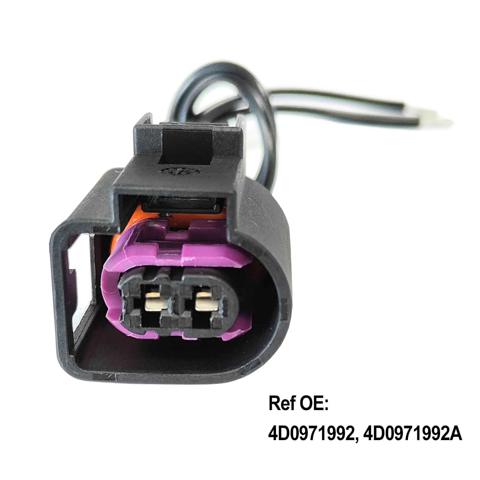 Pair For AUDI VW SKODA SEAT Alternator 2PIN Connector Sealed Female Fuel Injectors Plug Repair Kit Loom socket Wiring 4D0971992