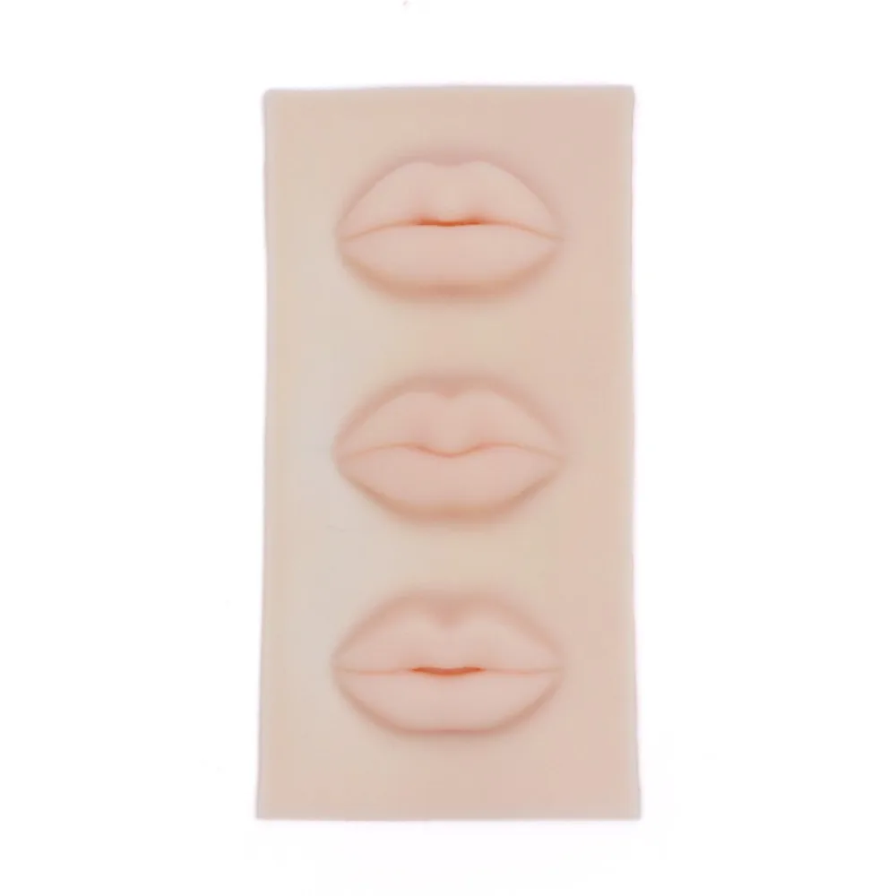 Durable 3D Lip Shape Permanent Makeup Practice Skin Silicone Permanent Makeup Makeup Training Pad Lip Tattoo Training Model