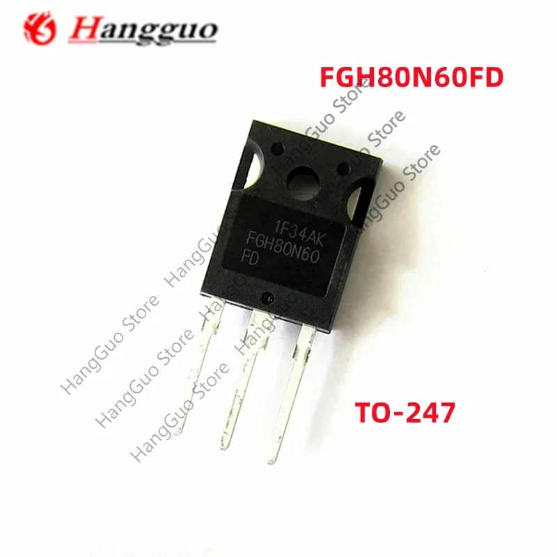 

10 шт./лот, оригинальные и новые FGH80N60FD FGH80N60 TO-247 600 В 80 А