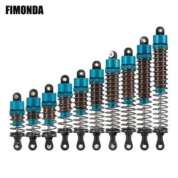 4Pcs Adjustable Oil Filled Shocks 52mm-120mm for 1/10 RC Buggy Truggy On Road Touring…