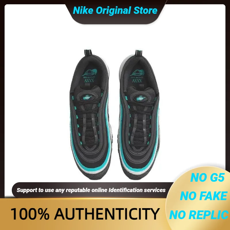 Nike Air Max 97 "Black Sport Turquoise" Sneakers shoes DN1893-001 With Original Box