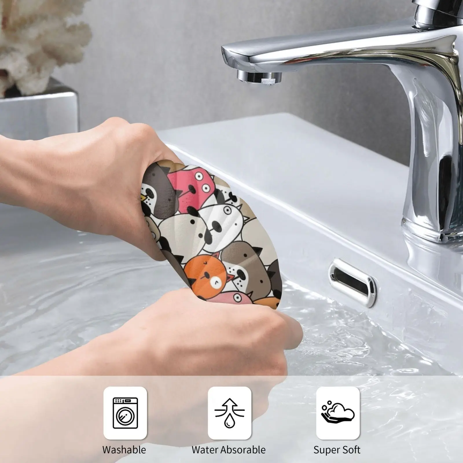 Dog Cartoon | Cute Animals Bath Towel Beach Cushion 817 Animals Anime Dog Cute Quarantine