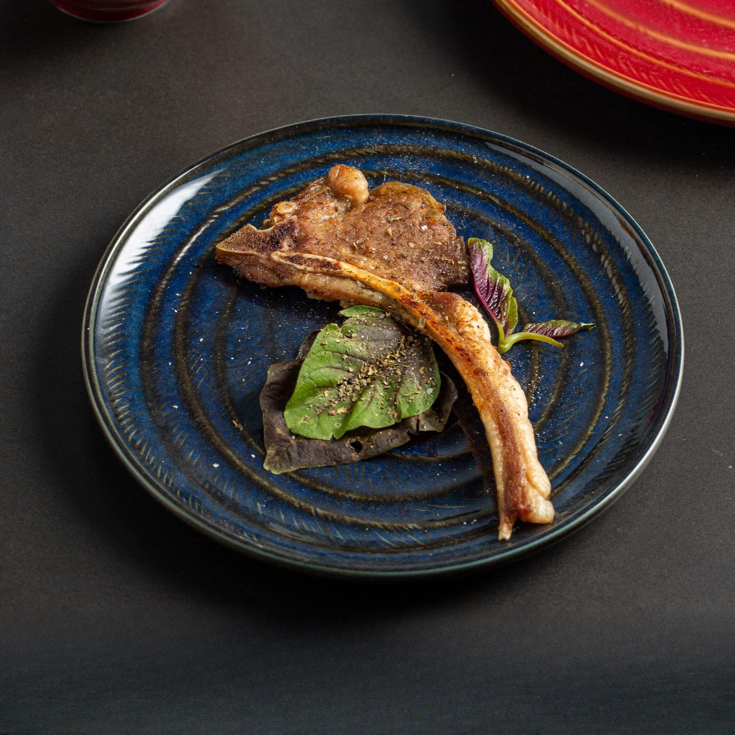 

Керамическая тарелка Flambé, блюдо для стейка, тарелка для макарон, посуда для тайского ресторана, высококачественная домашняя обеденная тарелка