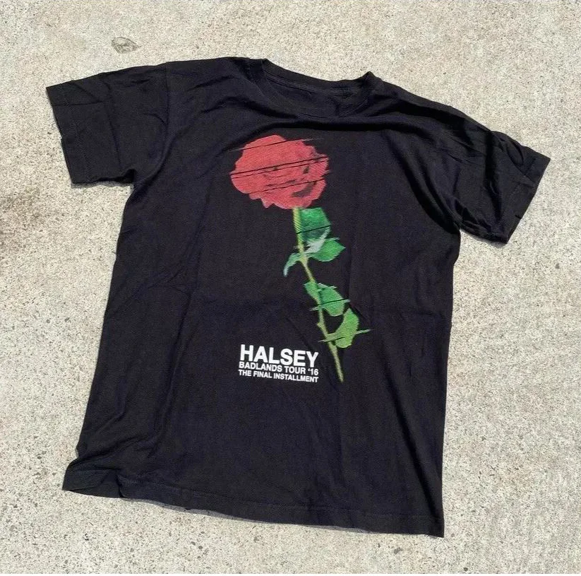 Halsey The Badlands Tour USA T-Shirt Cotton For Men Women