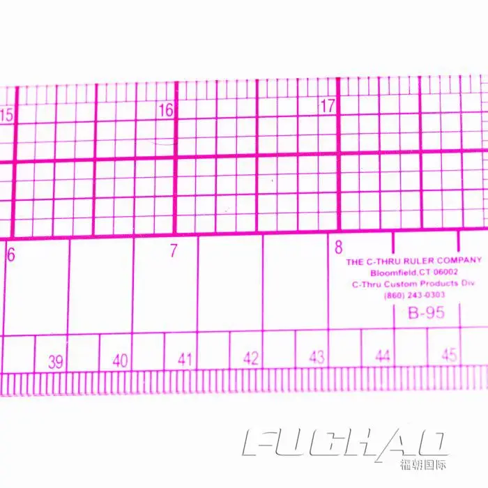 Garment-making Platemaking Foot 45CM Grading Scale Multi-functional Clothing Apparel Ruler Ruler Drawing Tools B-95