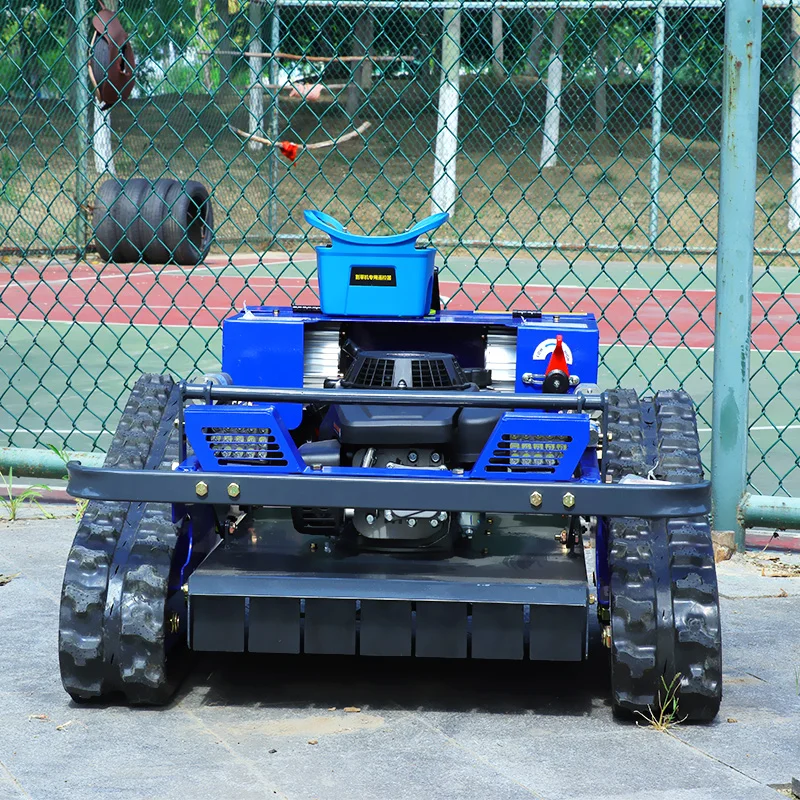 Customized Robot Lawn Mower Fully Automatic EPA CE Approved 4-stroke Remote Control Crawler Lawn Mower for Garden Use