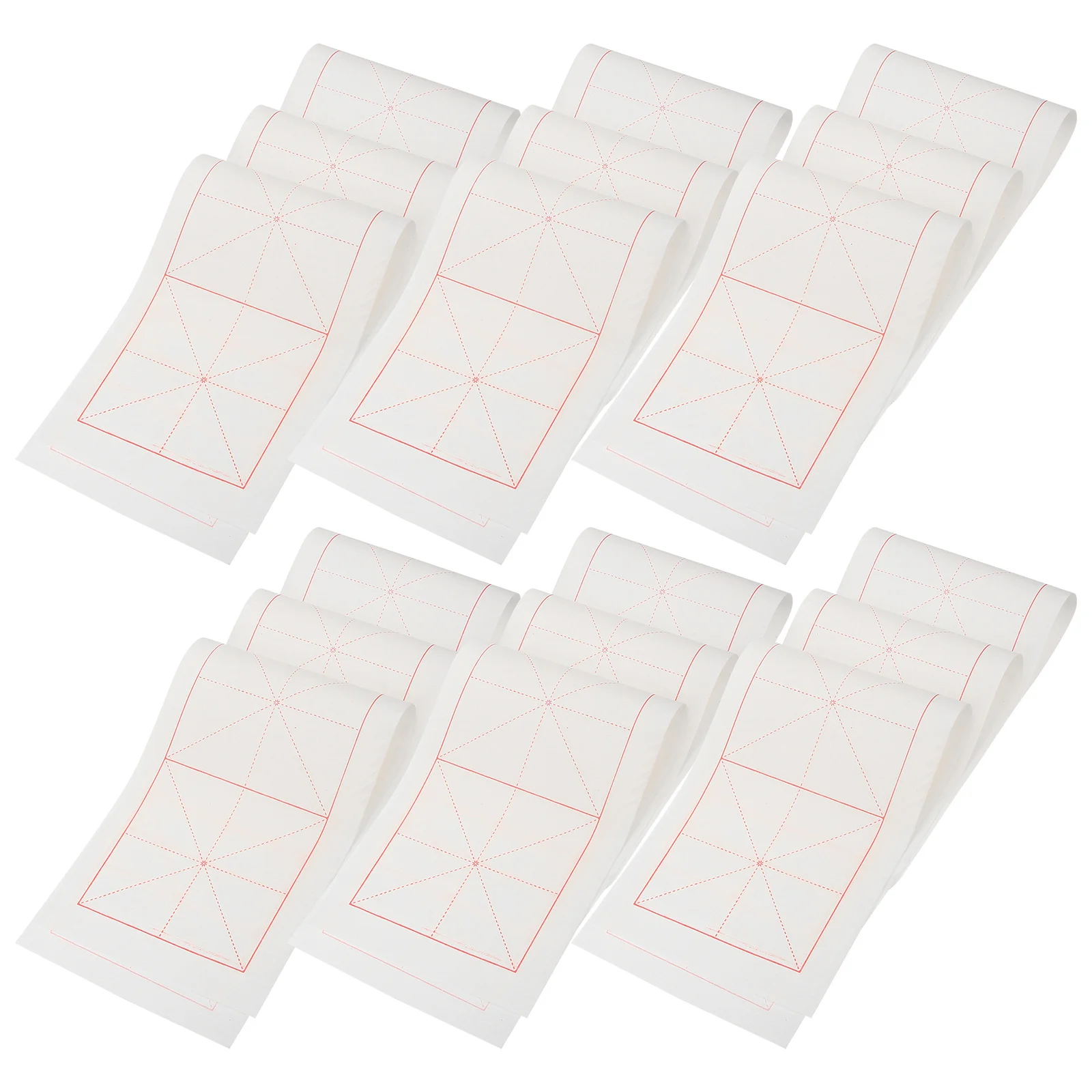 

200 Sheets Rice For Calligraphy Practice Chinese Calligraphy Writing Paper Art Supplies Xuan Paper Grid Sheets